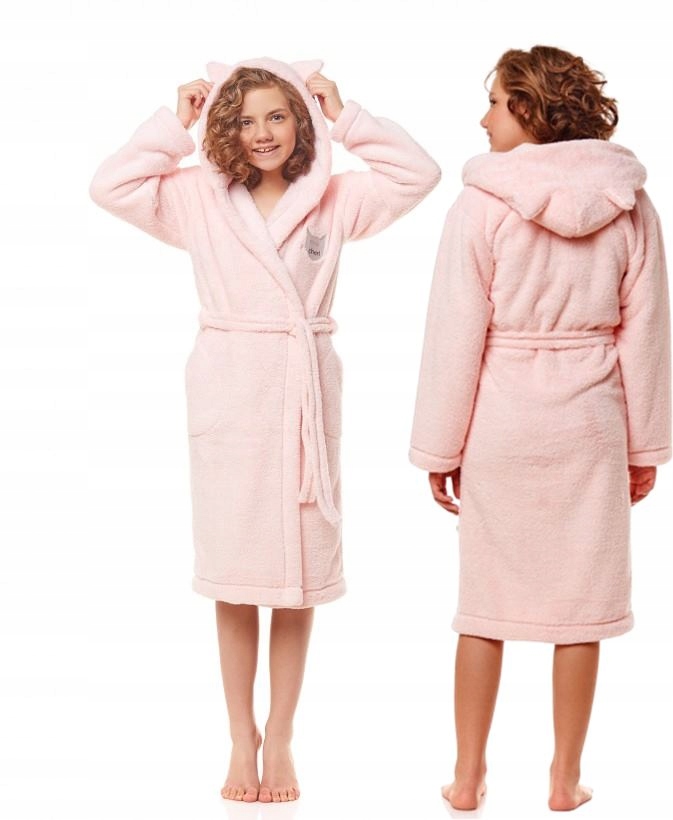 

L&L szlafrok dziecięcy Lotka różowy 134/140