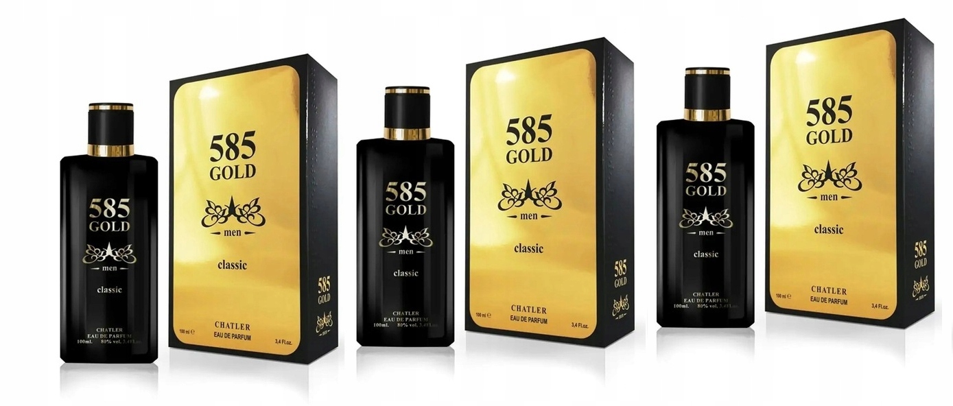 Chatler 585 Men Gold 3x100 ml parfémovaná voda Set