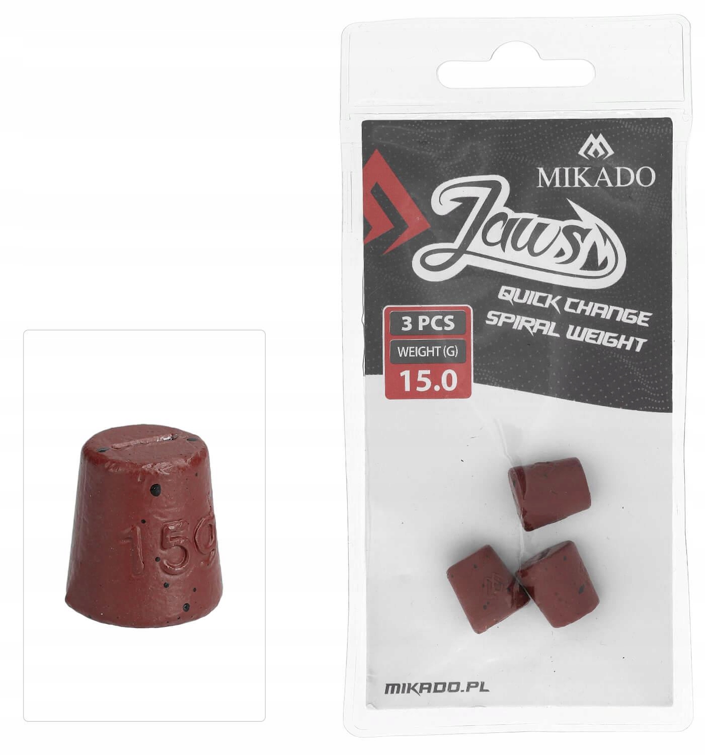 Mikado Wymienne Obciążenie do wkrętów Jaws 15g 3sz