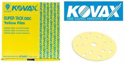 Kovax Krążek Yellow Film 150MM 15 Otw P1200 Sztuka