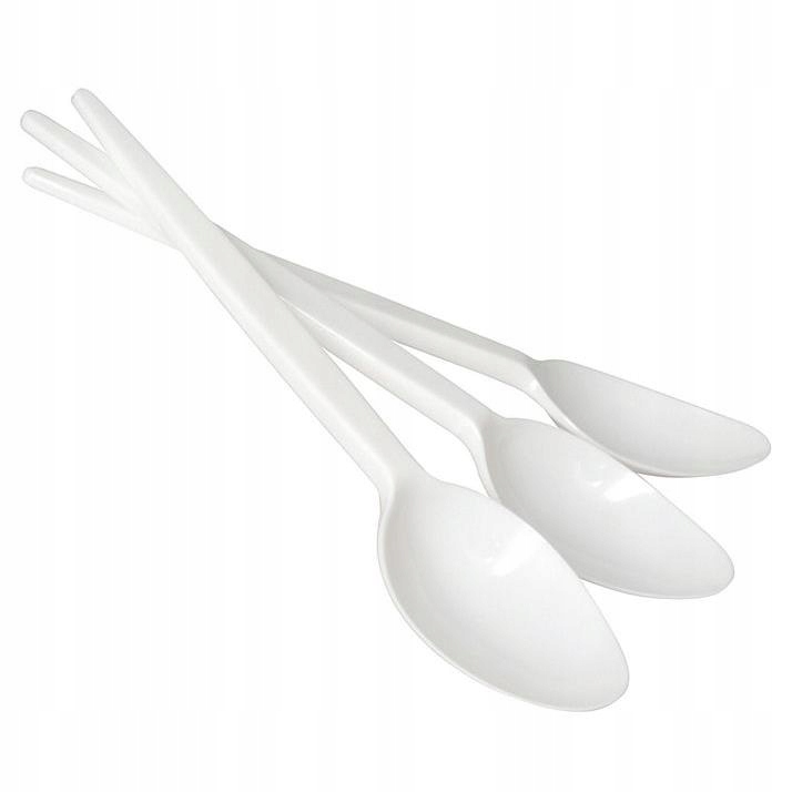 ŁYŻKI JEDNORAZOWE SZTUĆCE PLASTIKOWE 100 SZTUK