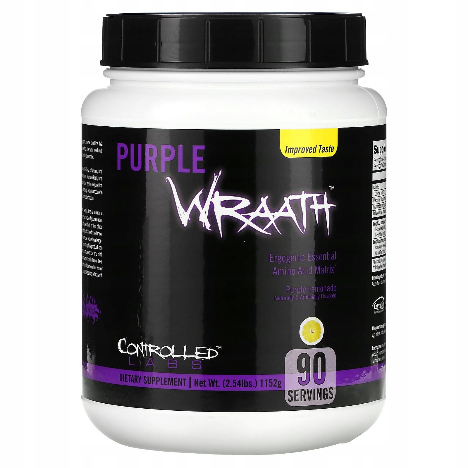 Controlled Labs, Purple Wraath, fialová limonáda, 1152 g