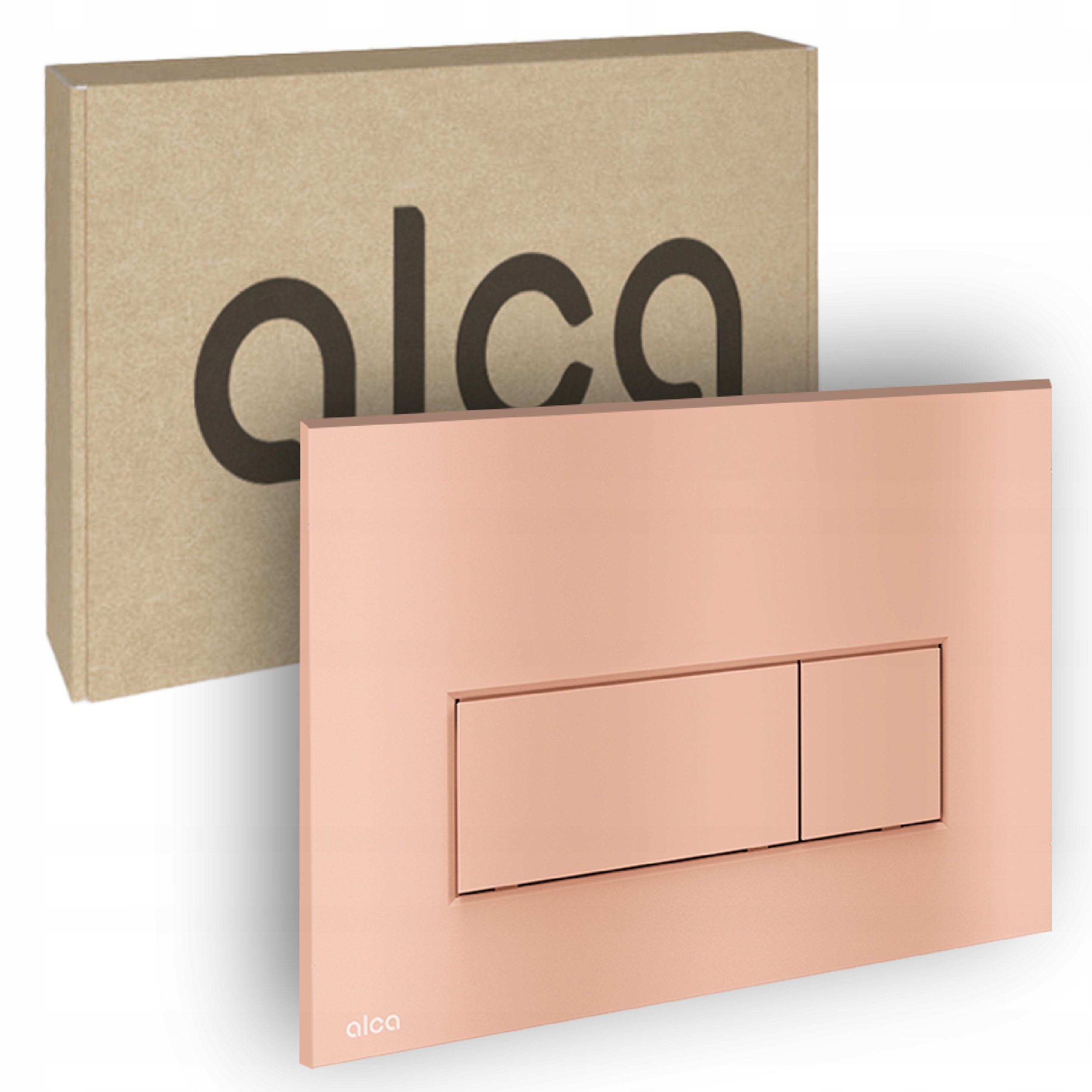 Splachovací tlačítko Wc Red Gold Mat Alcaplast Delfin Plochý profil Thin