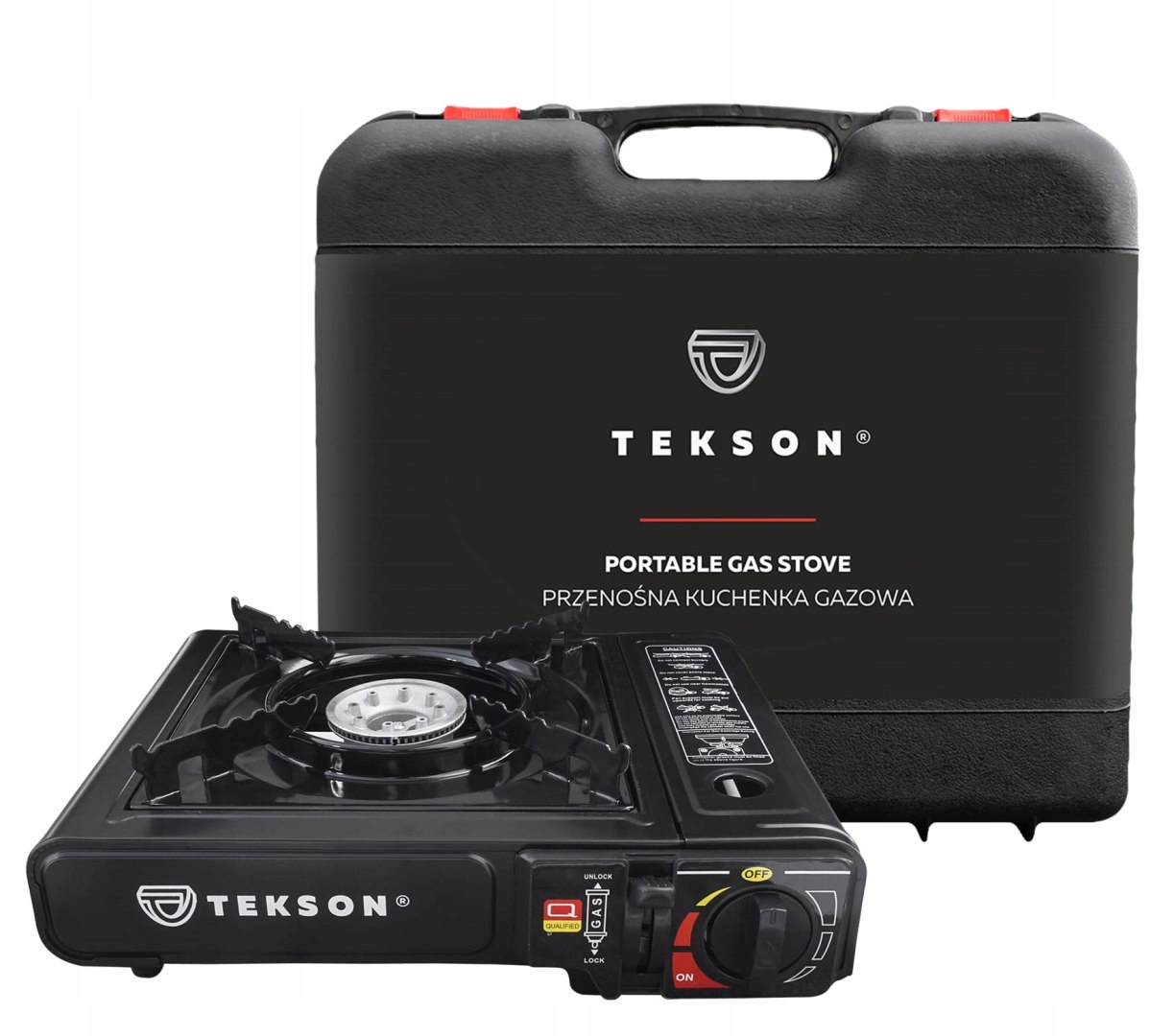 Turistický plynový hořák na kartuše v plastovém kufříku