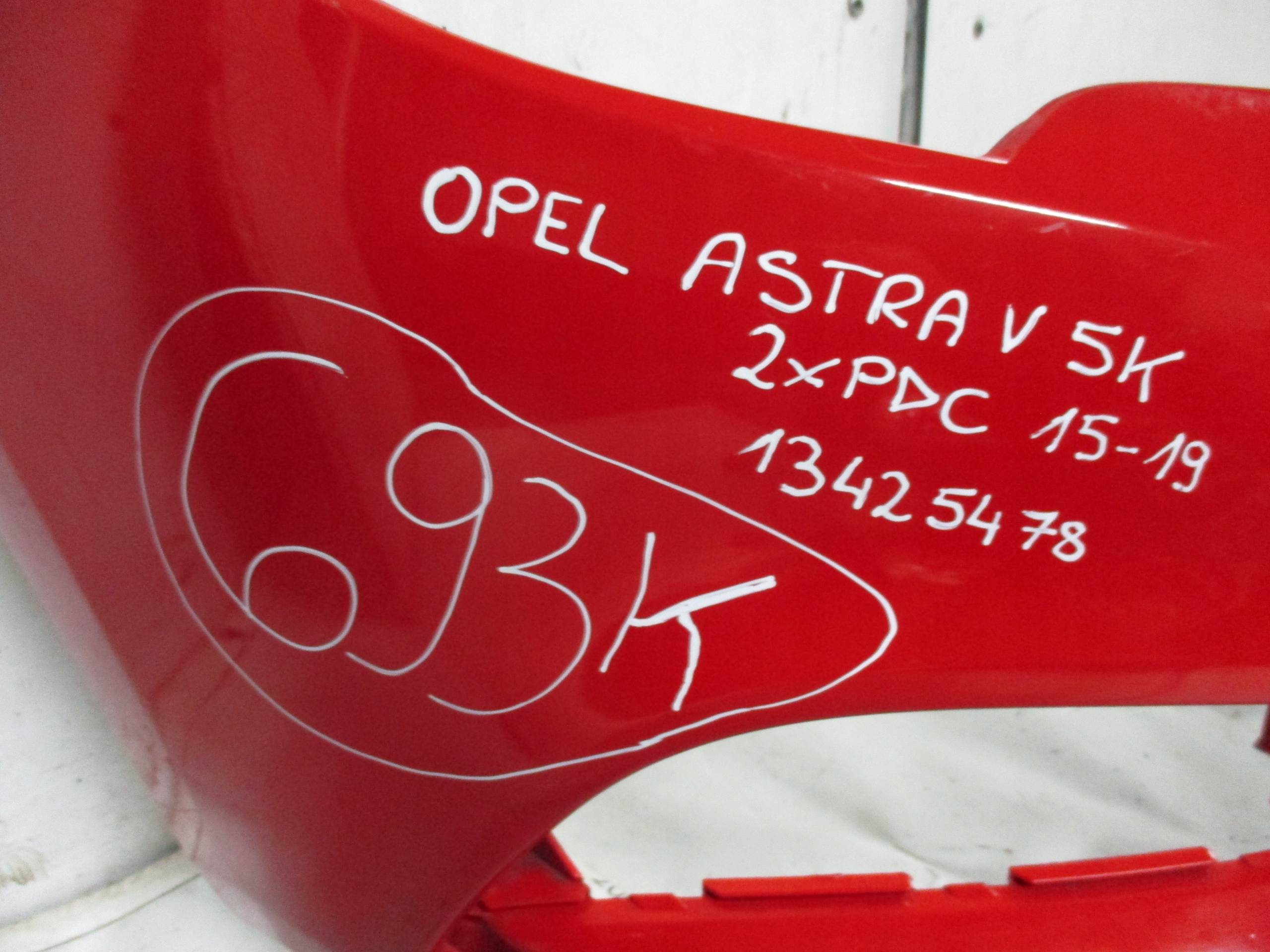 bumper front front Astra V 5K 2xPDC 15-19r 13425478