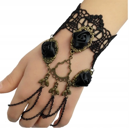 

GOTH13A Gotycka bransoletka z różami - Vintage