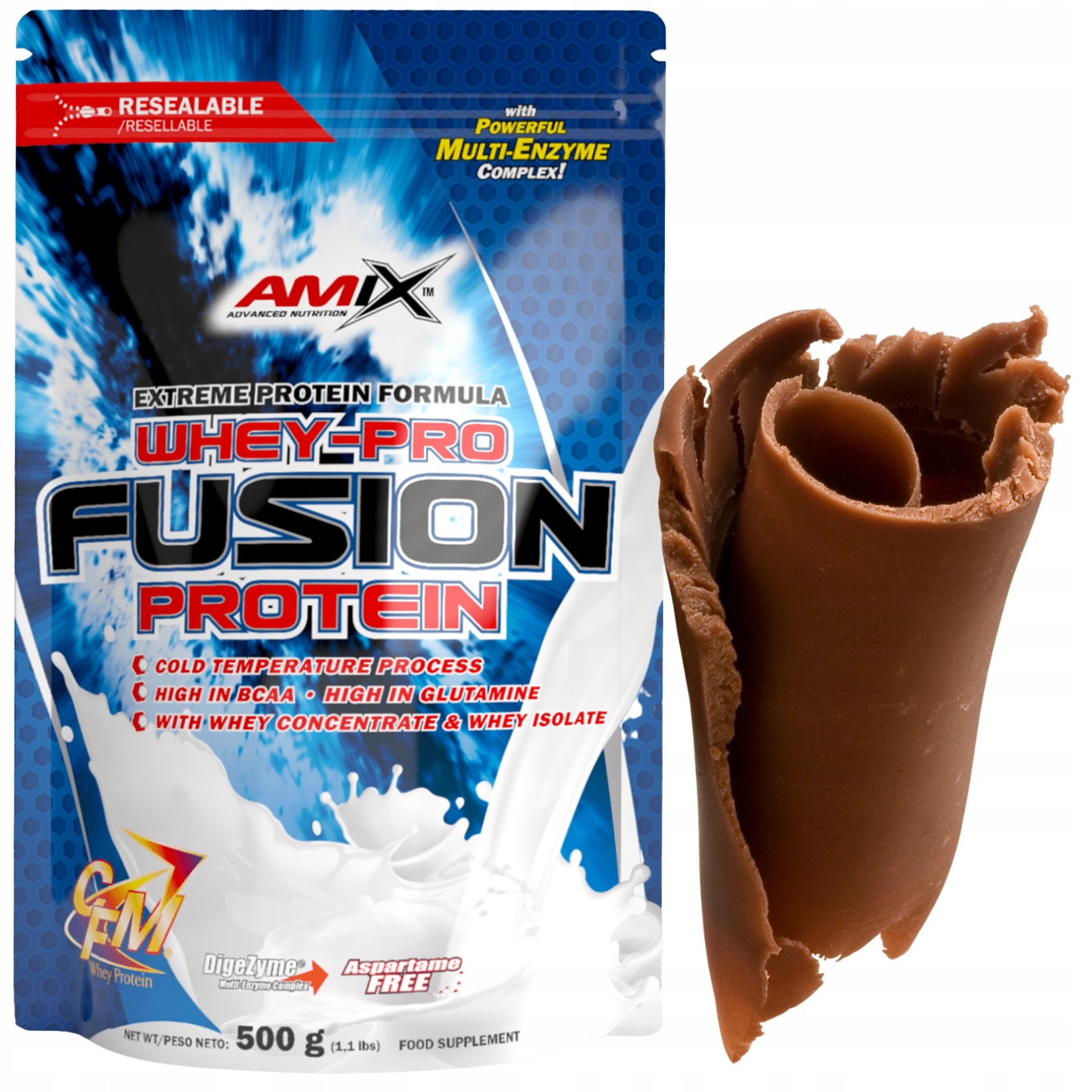 Protein Wpc Čokoládový koktejl Amix Protein Wpi Koncentrát Izolát