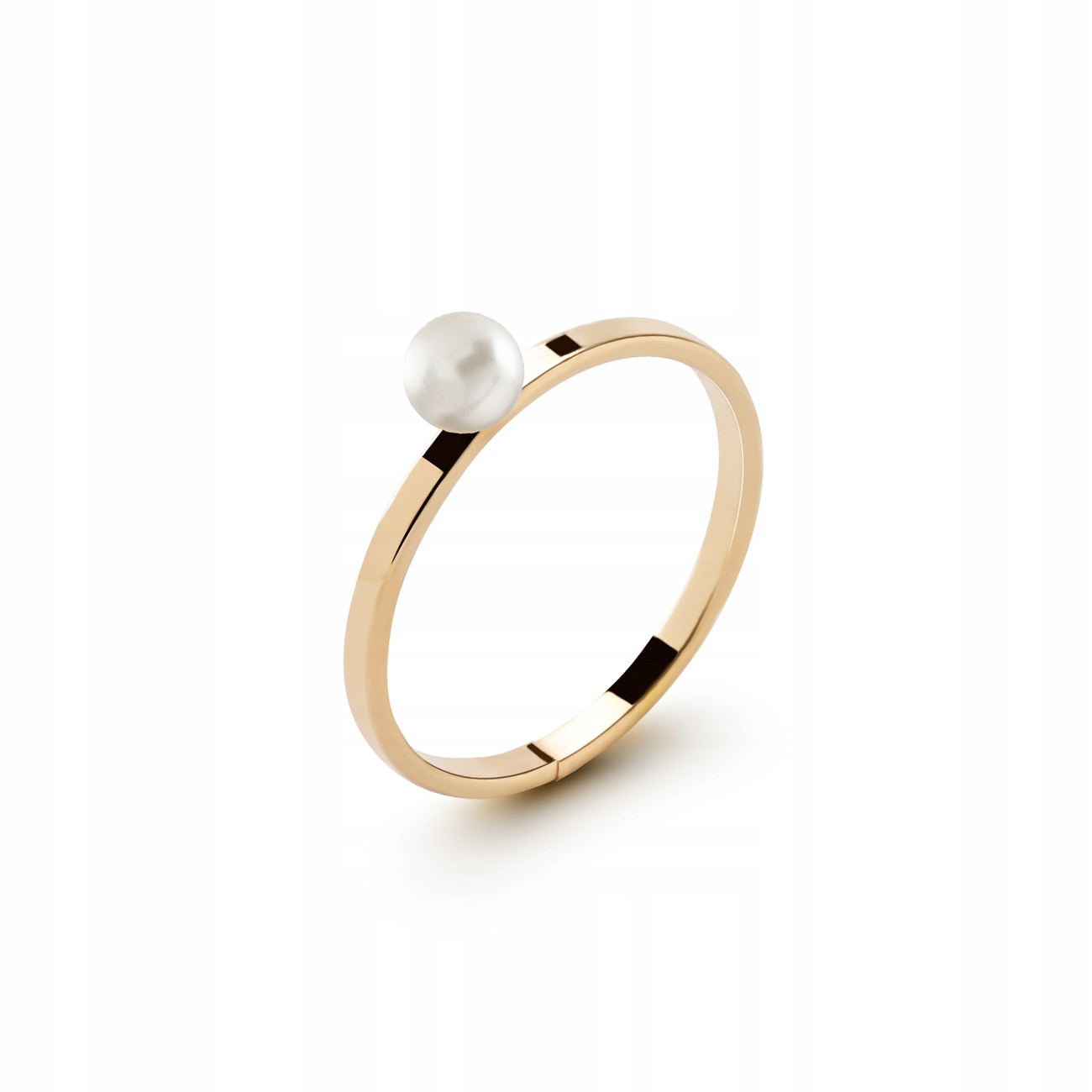 Srebrny Pierścionek Z Perełką 4MM My Ring Giorre