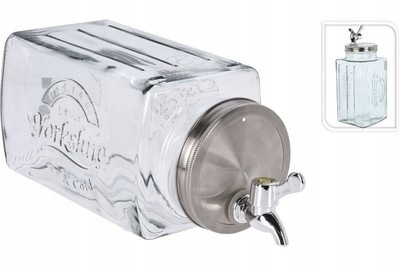 

Dystrybutor, słój z pokrywką i kranikiem 3 L