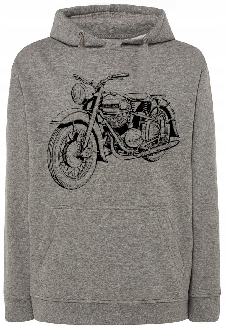 Mikina s kapucí s potiskem Motocykl Motor vel. 3XL