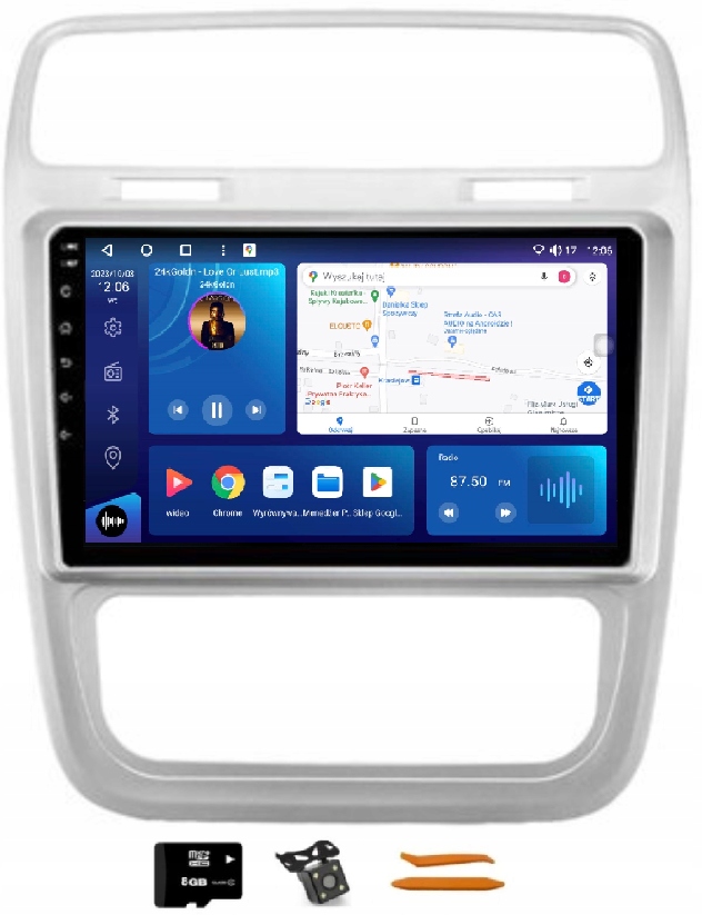 Rádio Android Navigácia M8120 2K Qled Carplay Lte Gps Vw Scirocco 3 15-16