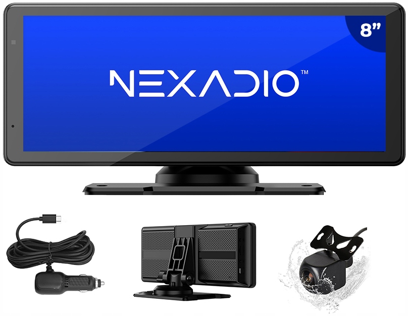 Tablet multimedialny Nexadio CP250 Carplay Android Auto Navi kamera cofania