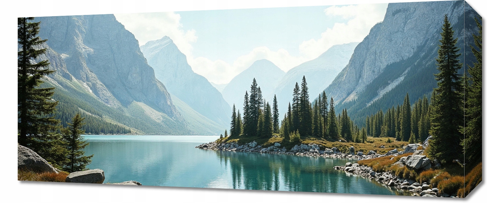 Obraz 70x30 cm na plátně do obývacího pokoje Ložnice Panorama Hory