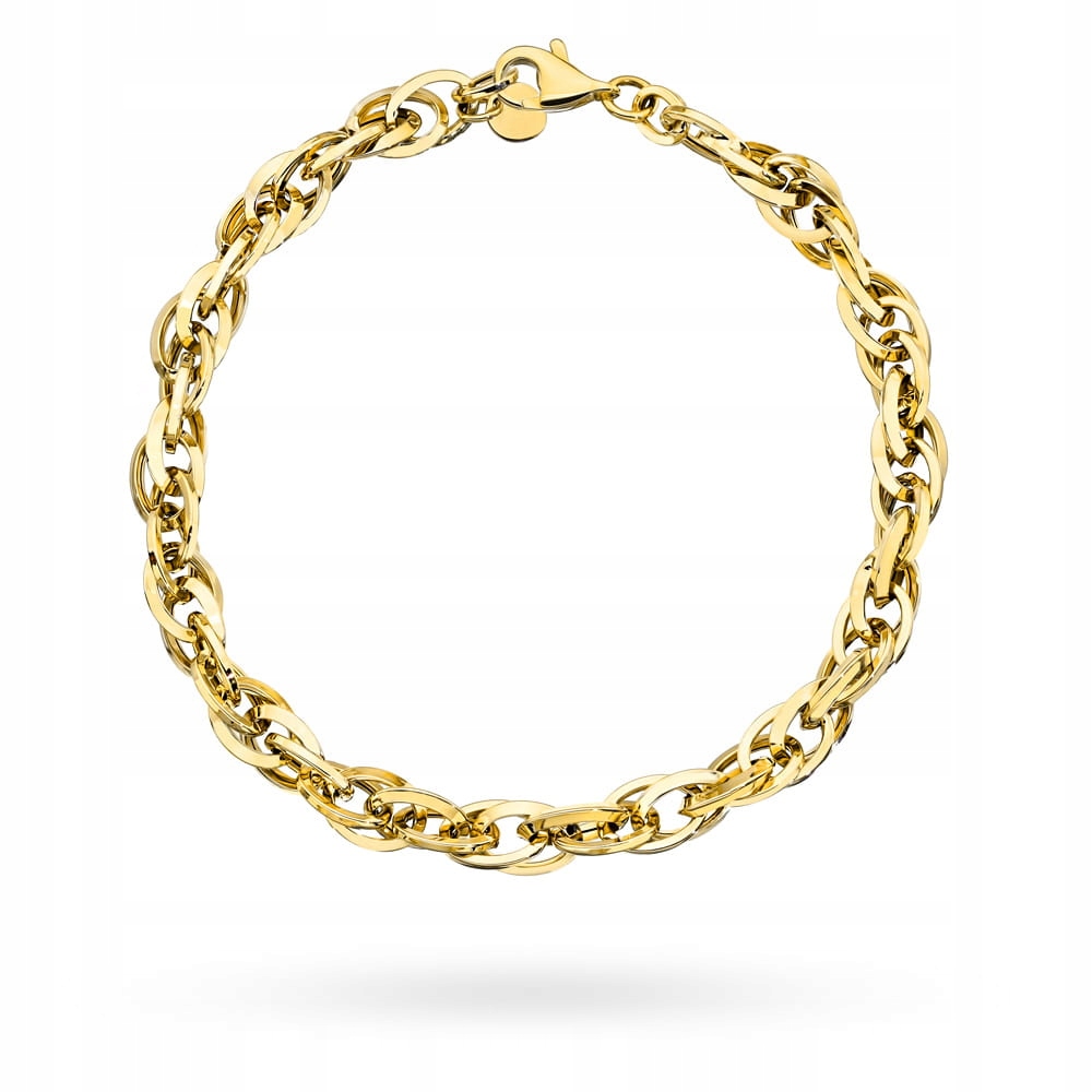 Zlatý náramek 585 Široká vazba Simple Luxury 5.36 g Lesklý 20 cm