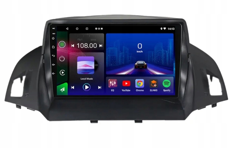 Rádio Gps Android Navigácia Ford Cmax Kuga 2012-19 Wifi Bt Carplay 4GB 64GB