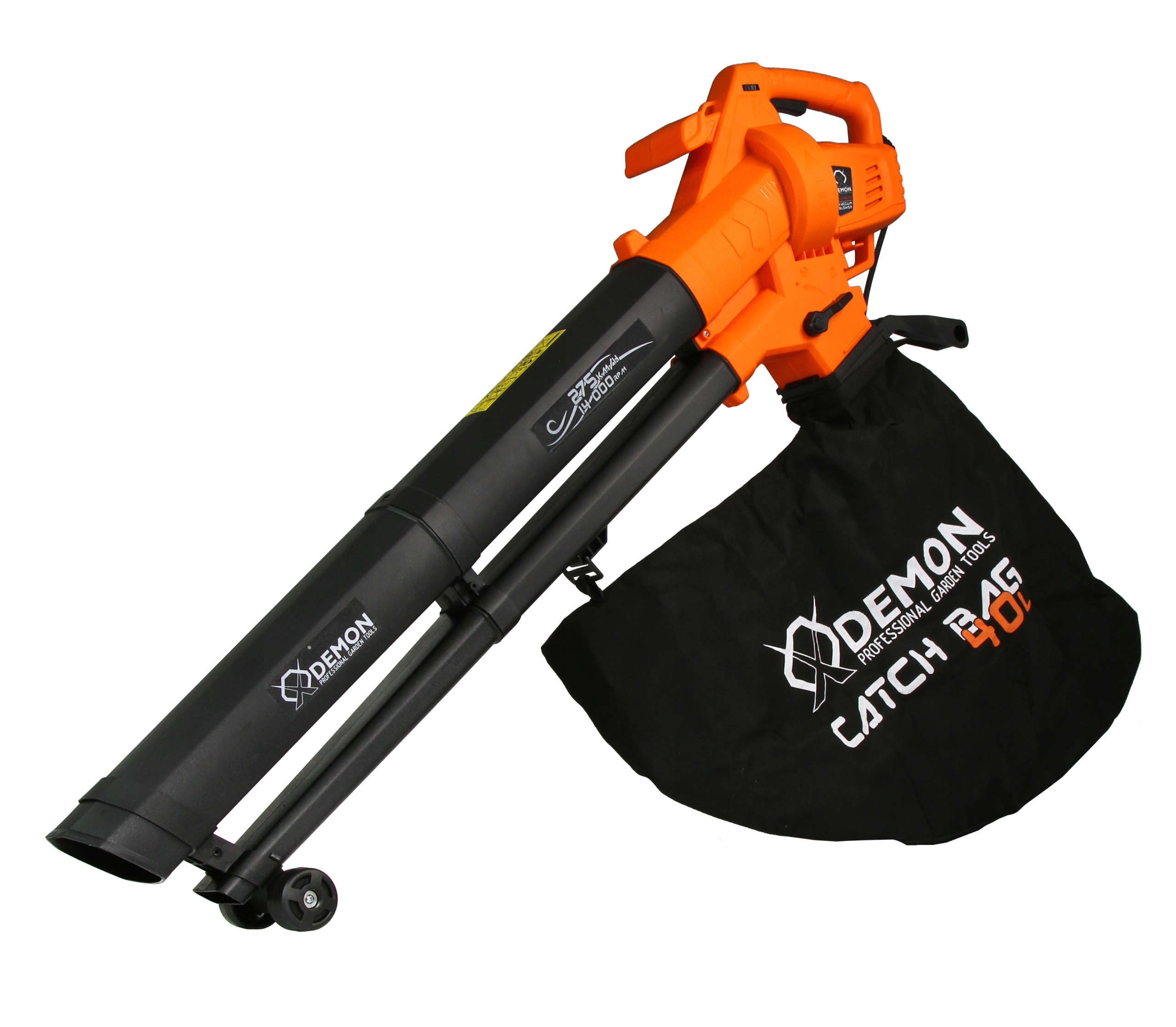 DMUCHAWA ELEKTRYCZNA OGRODOWA DO LIŚCI 3000W 40L ROZDRABNIACZ ODKURZACZ Prędkość przepływu powietrza 275 km/h