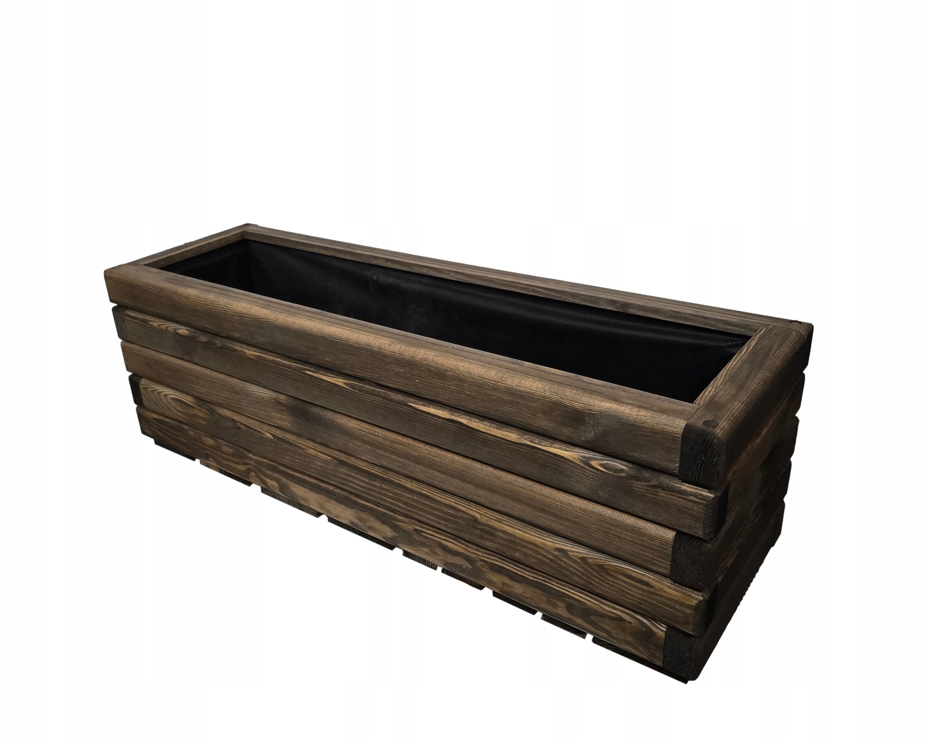 Kvetináč drevo sivý Zpd 110 cm x 25 x 30 cm