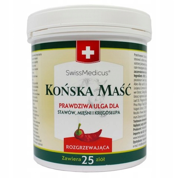 

Końska Maść Rozgrzewająca Herbamedicus 250 ml