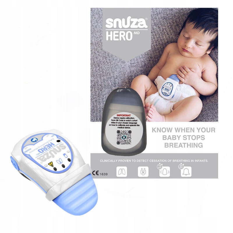 SNUZA HERO MD - monitor oddechu dla niemowląt EAN (GTIN) 898346002617