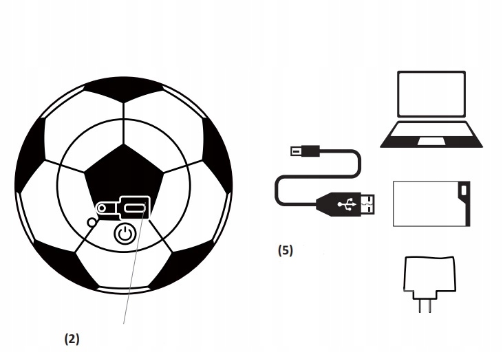 Lampka nocna Ecolight czarny Kolekcja MARY'S