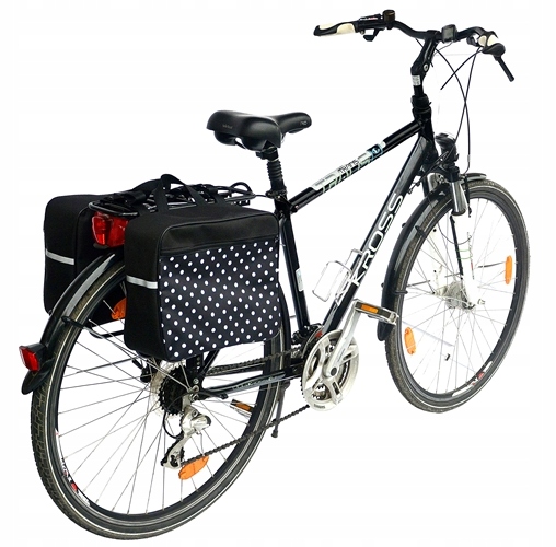 TORBA NA BAGAŻNIK ROWEROWY, SAKWA 2x10L Model TBII-groczarny