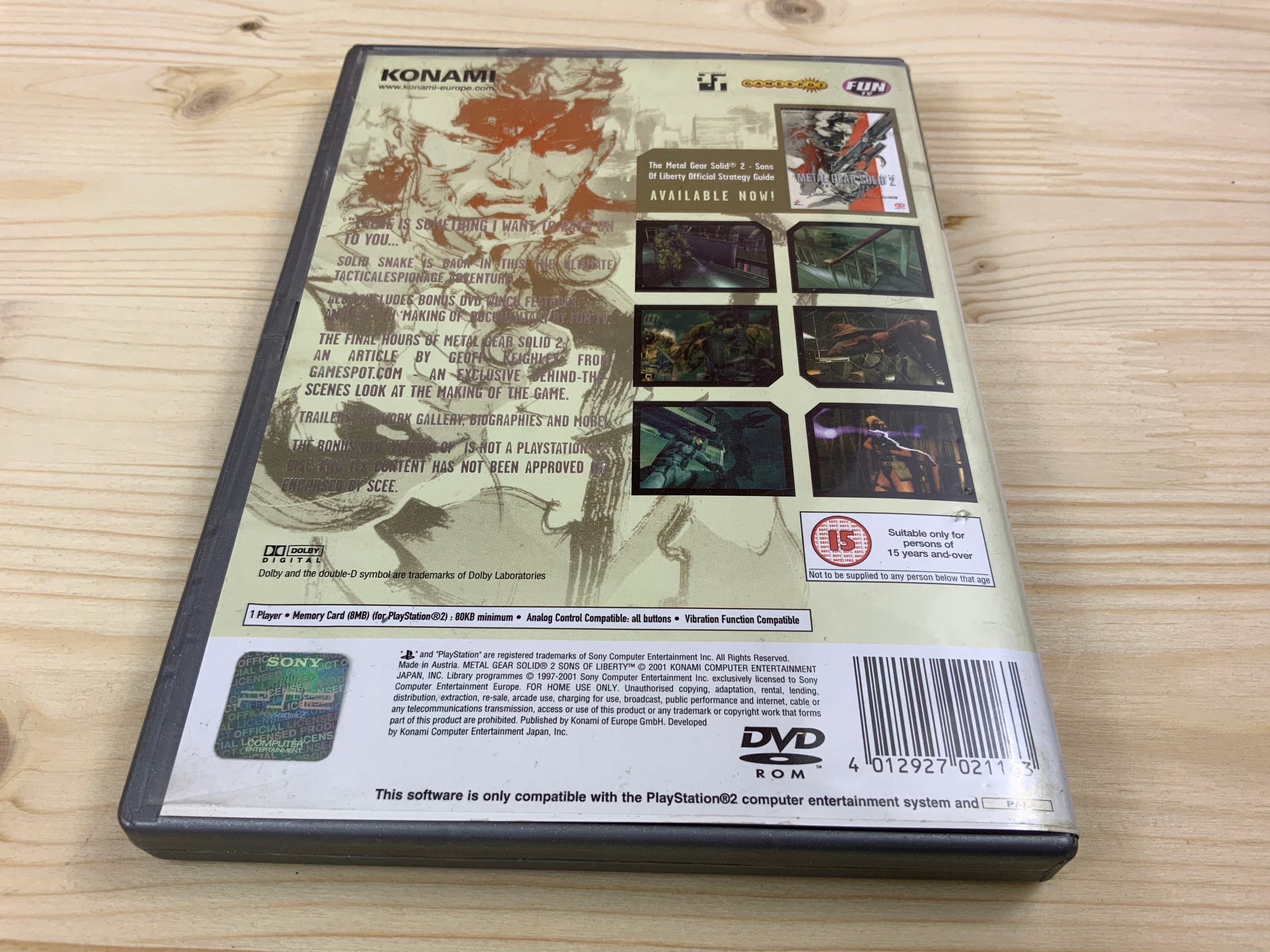 METAL GEAR SOLID 2 SONS OF LIBERTY płyta bdb PS2 Producent Konami