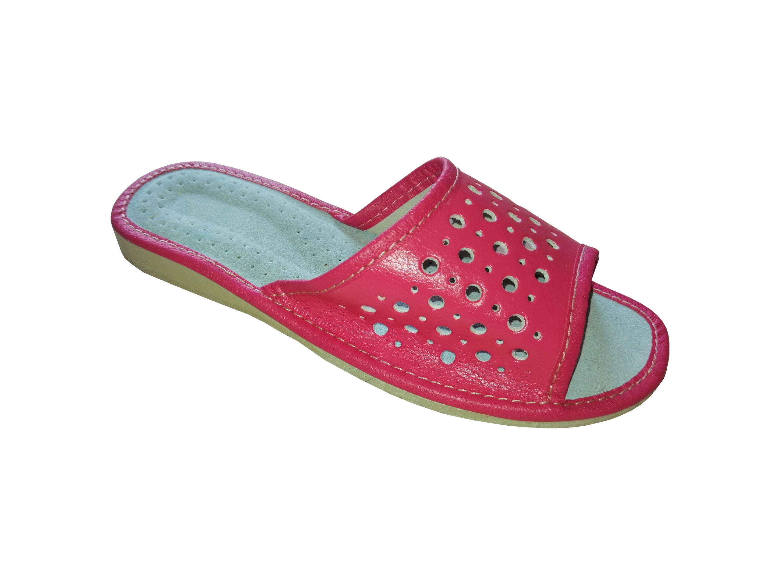 Pantofle damskie skórzane