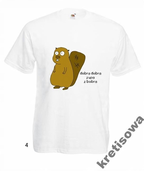 

Kolorowe Koszulki Bóbr Bobrowe Super Wzory Beaver