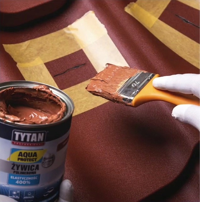 TYTAN ŻYWICA POLIMEROWA AQUA PROTECT TERAKOTA BRĄZ 1KG DACH TARAS BALKON Kod producenta 10041066