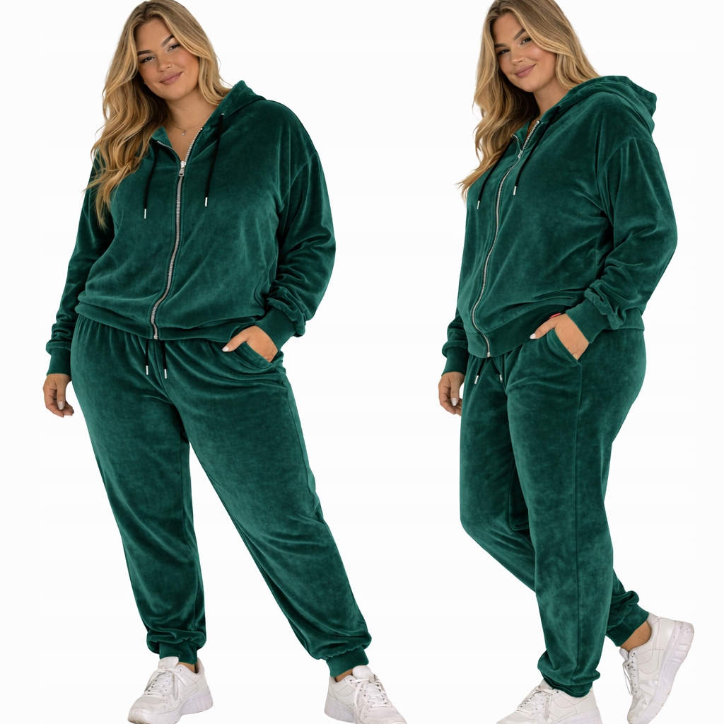 Teplákovka dámská velikost 50 52 5XL 6XL, rozepínací, lahvově zelená, pohodlná a hřejivá