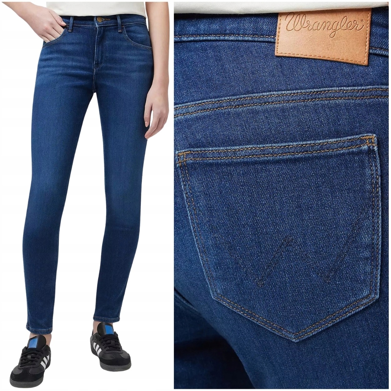 Wrangler Skinny Authentic Love dámské džínové kalhoty úzké nohavice W28 L30