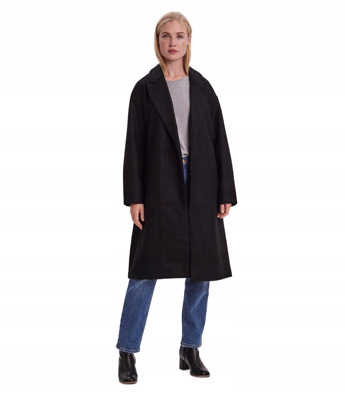 Vero Moda Dámský Černý Klasický Kabát S Jpb