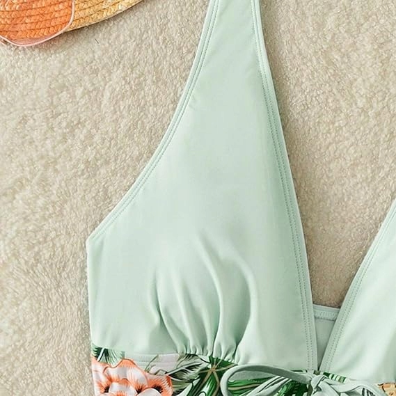 STRÓJ KĄPIELOWY DAMSKI KOSTIUM DWUCZĘŚCIOWY BIKINI ZE SPODENKAMI XL Model INTIWELT K6851 OLIWKOWY