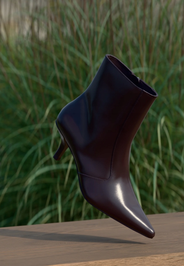 Dámské kotníkové boty Zign, Barva Burgundy, velikost 40