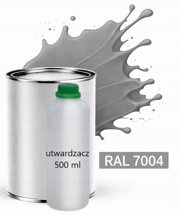 Ral 7004 Polyuretan Akryl 2:1 1 L Tupý Matný Lak Tužidlo Normal 0,5 L