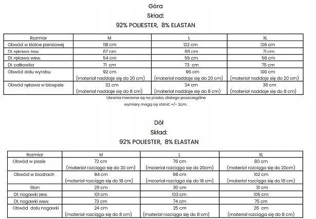 Komplet męski OLAVOGA ERIK czarny - M Kolor czarny