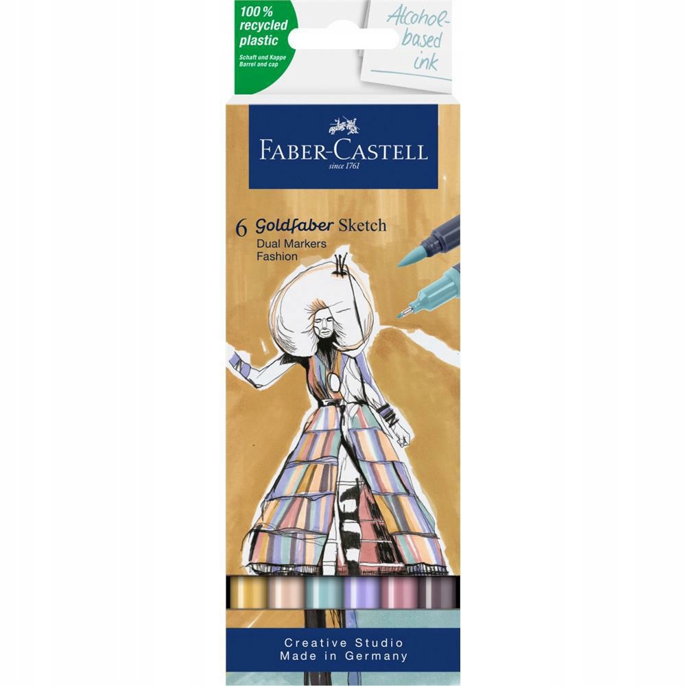 Sada tužek Goldfaber Sketch Faber-Castell 6 ks fashion