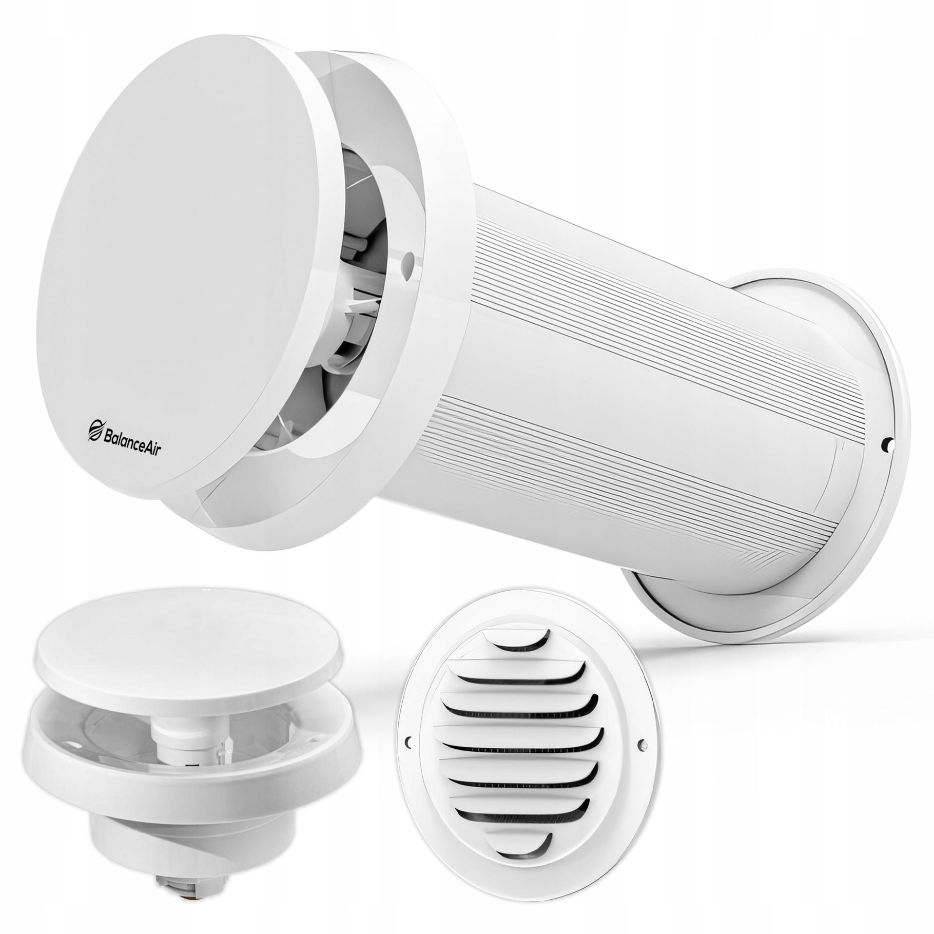 Nástenný ventilátor, voskový termostat, ventilátor Prodmax BalanceAir 100 mm