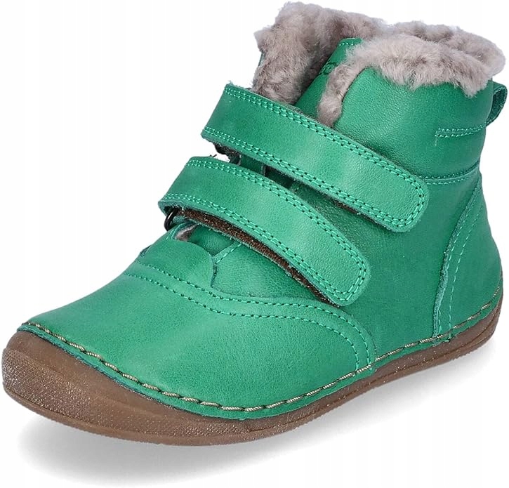 Buty dziecięce Froddo śniegowce skórzane ciepłe na rzepy