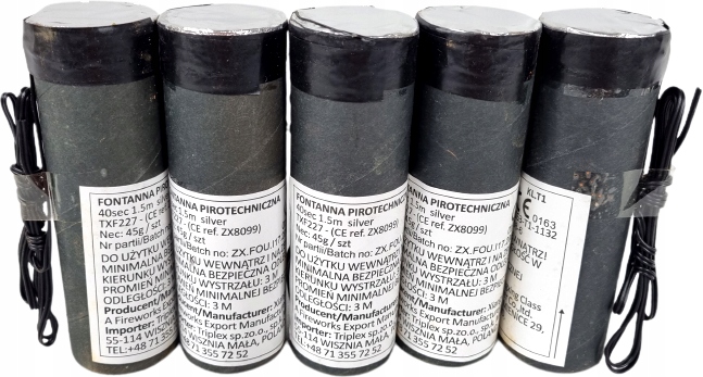 

Fontanny Sceniczne TXF227 - 40 sek. 1,5m - 5 sztuk