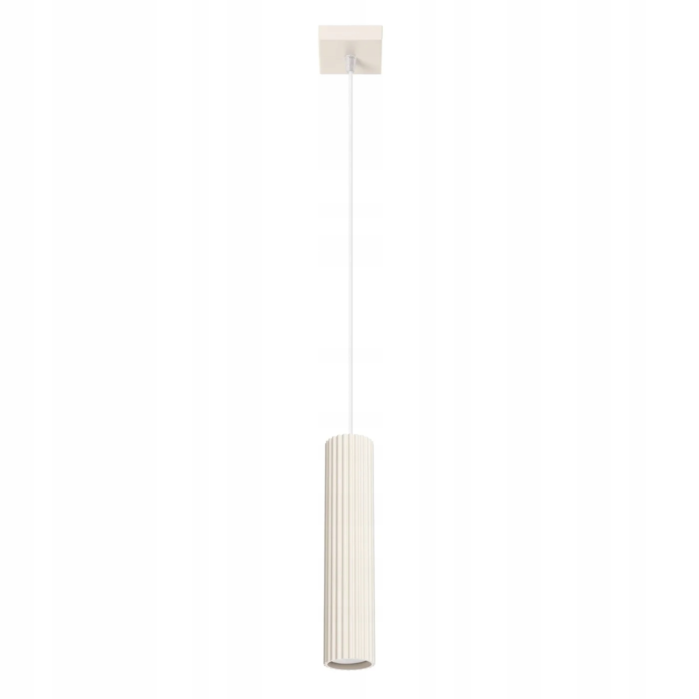 Závěsná lampa Karbovaná béžová Tuba 1xGU10 10W Karbon Sollux Lighting