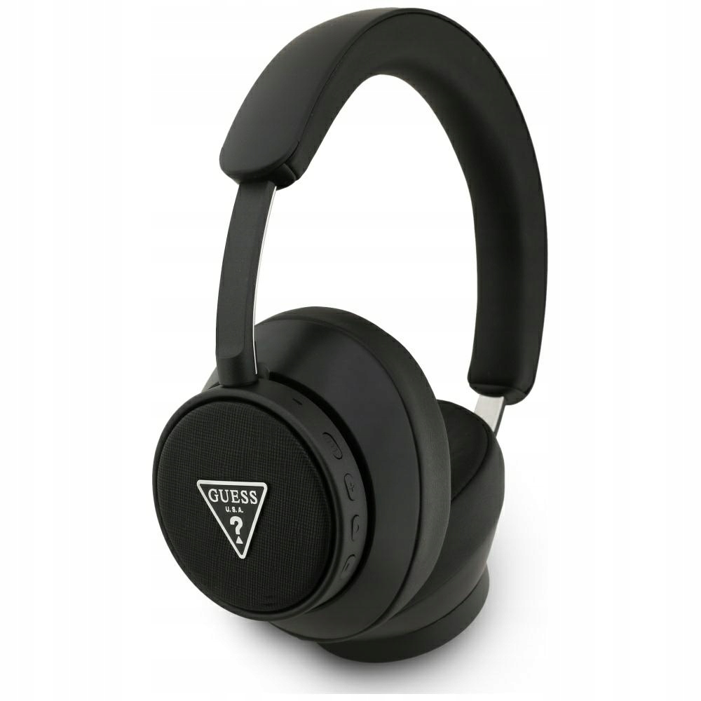Sluchátka do uší Guess Bluetooth Enc Saffiano Triangle Logo černá