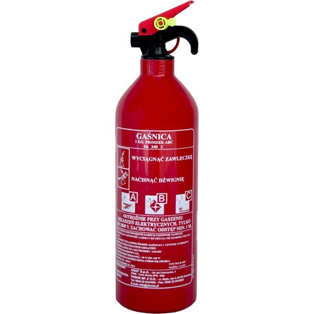 

Gaśnica samochodowa proszkowa 1kg z uchwytem alumi