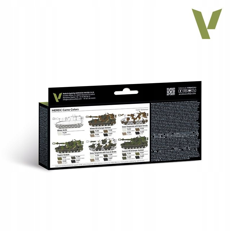 Vallejo: 71.202 Model Air Afv Merdc Camo Colors (8X18 ML)
