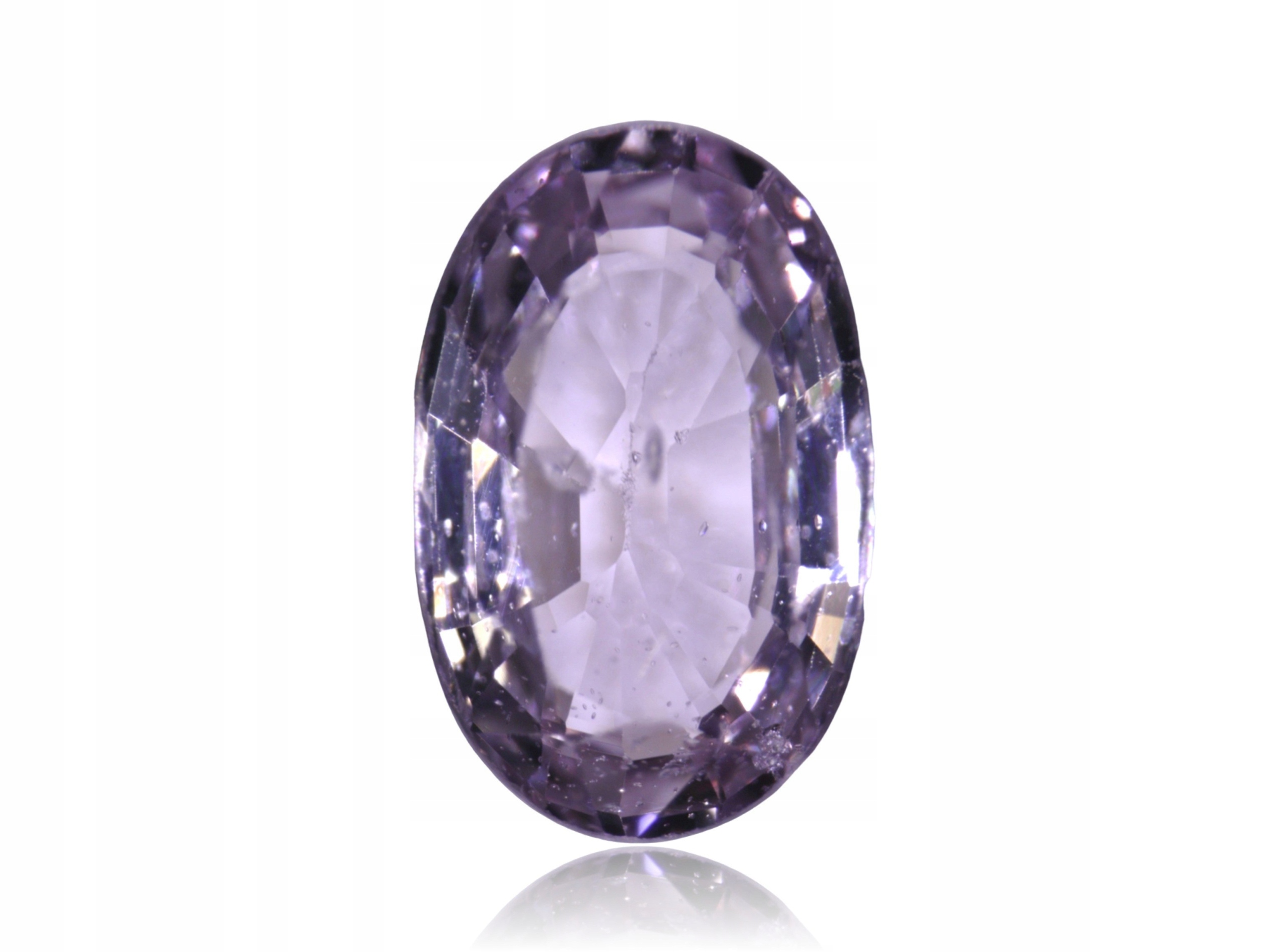 Safír 0.30ct Fialový Ovál eCertifikát Wbd