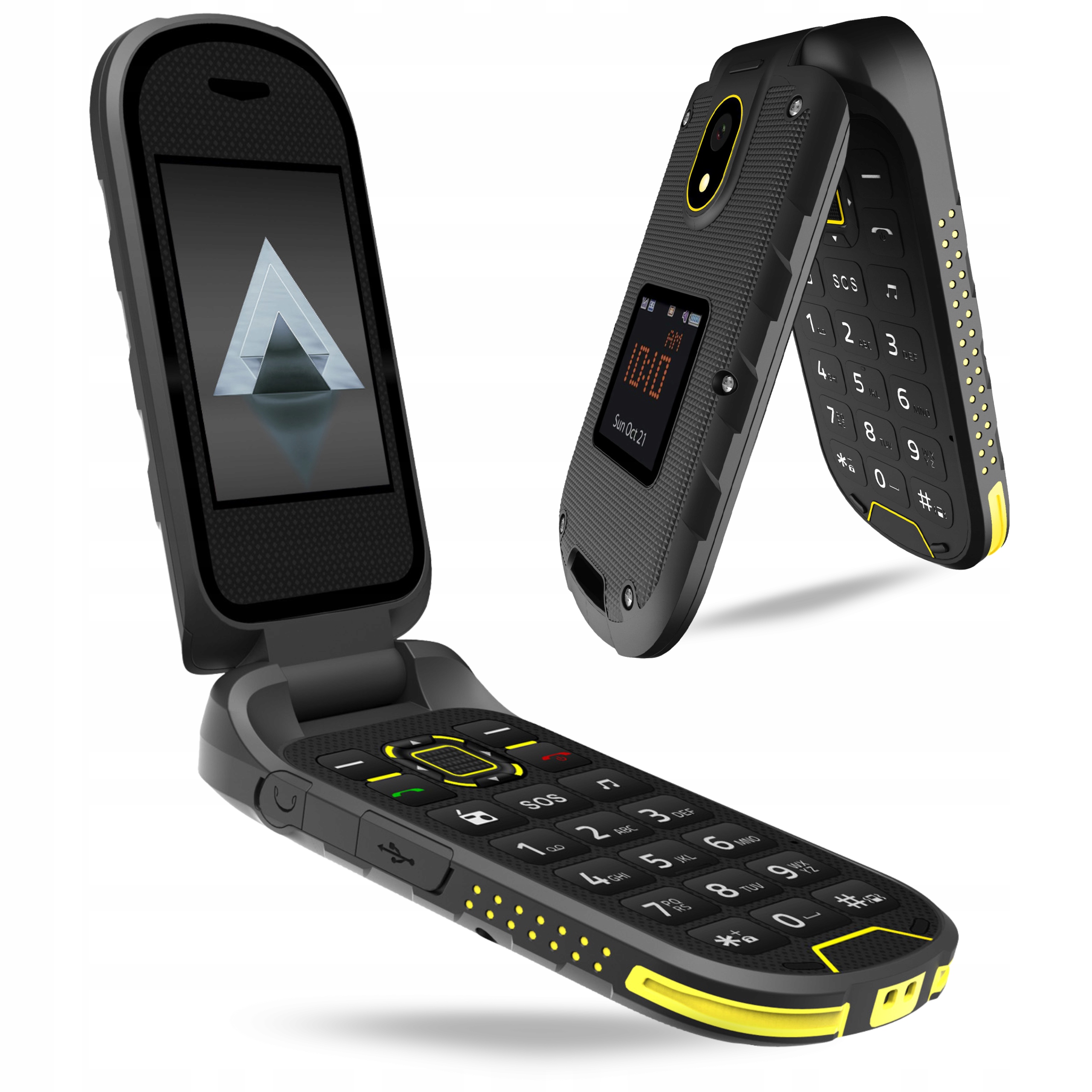 Hammer Dig Lte 4G Pancéřový Mobilní Telefon S Klapkou, Odolný Proti Pancéřování