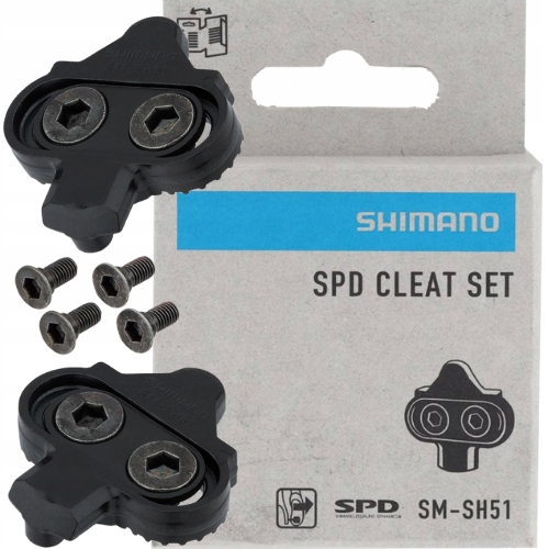 Bloki Shimano do pedałów SPD SM-SH51 czarne oryginalne