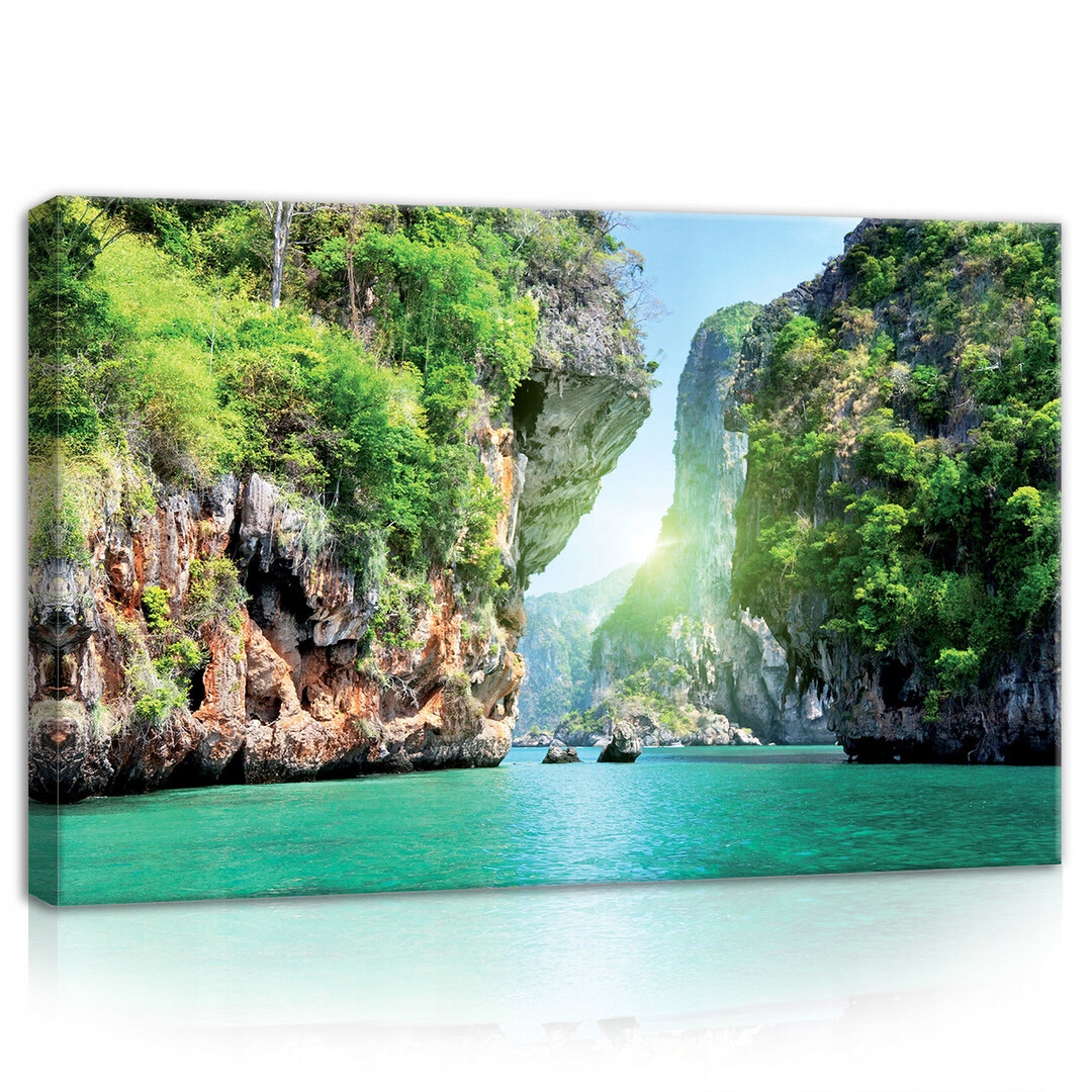 Obraz 100x75 Tropické zátoky skály moře slunce exotika příroda klid