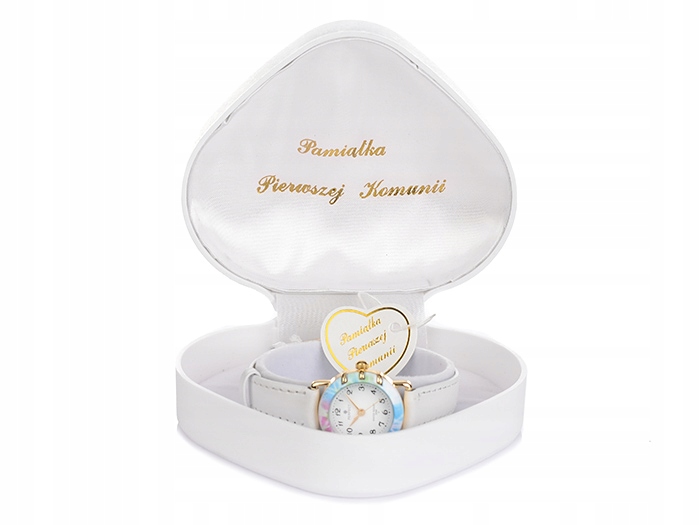 Pudełko do zegarka komunijnego na prezent SERCE Płeć uniseks