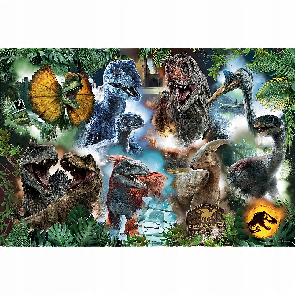 

Puzzle 300 Jurassic World Dinozaury Dino 8+ Trefl